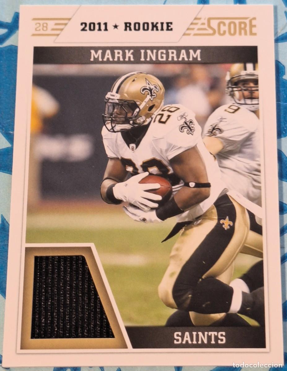 Coleccionismo deportivo: Mark Ingram New Orleans Saints Panini Score 2011 Rookie Jersey