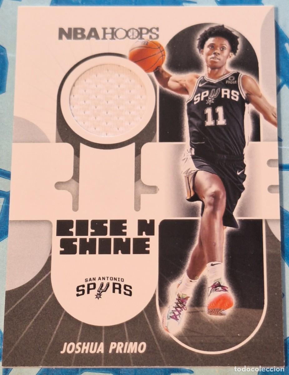 Coleccionismo deportivo: Joshua Primo San Antonio Spurs Panini Hoops 2021-22 Rise n Shine