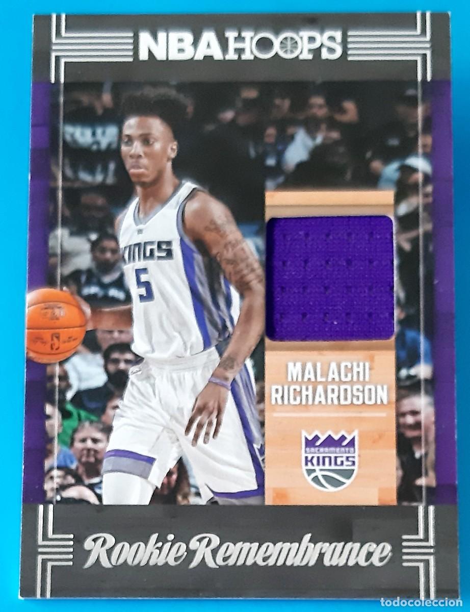 Coleccionismo deportivo: Malachi Richardson Sacramento Kings Panini Hoops 2017-18 Rookie Remembrance