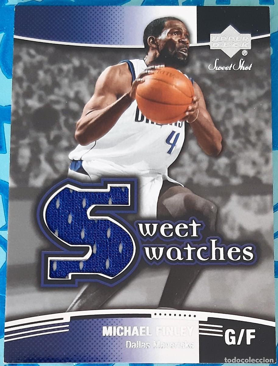 Coleccionismo deportivo: Michael Finley Dallas Mavericks Upper Deck 2004 Sweet Swatches