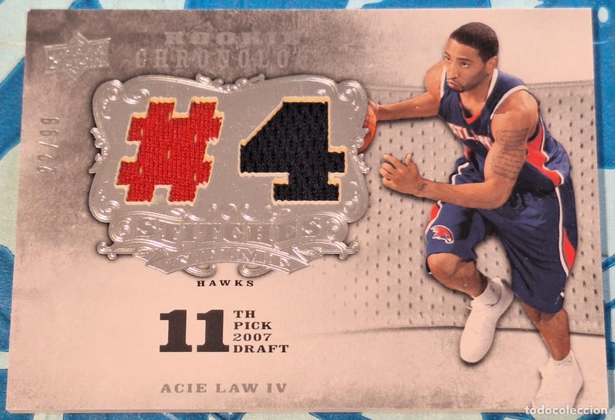 Coleccionismo deportivo: Acie Law IV Atlanta Hawks Upper Deck 2007-08 Rookie Chronology 22/99