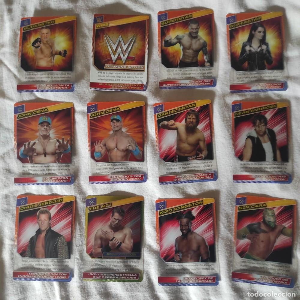 Coleccionismo deportivo: Lote 24 cromos Panini WWE 2016