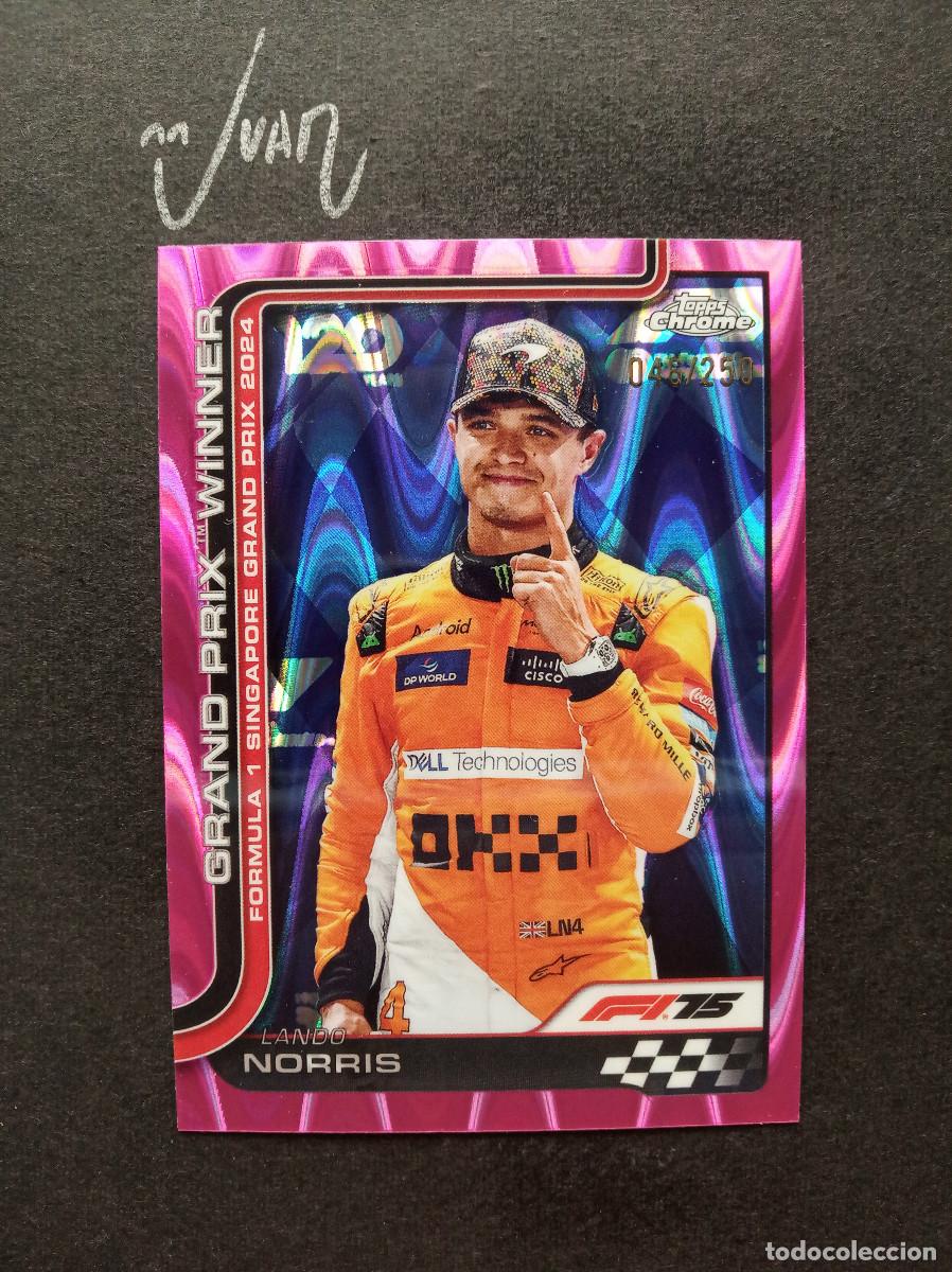 Coleccionismo deportivo: NUMERADA A #/250 GRAND PRIX WINNER LANDO NORRIS McLAREN FORMULA ONE &reg; F1 TEAM TOPPS CHROME 2025 25
