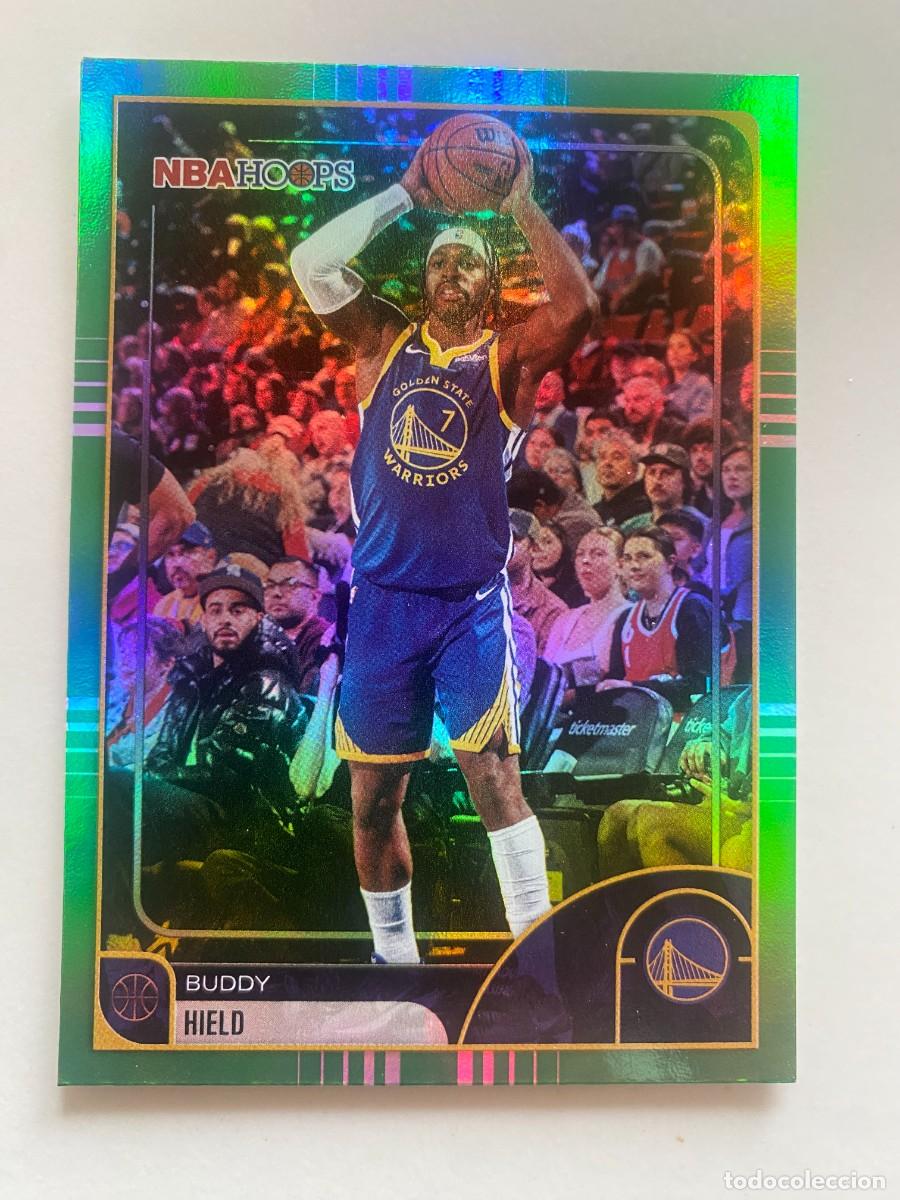 Coleccionismo deportivo: 2025-26 Topps NBA Hoops Buddy Hield #239 Green Holo Foil Parallel Golden State Warriors
