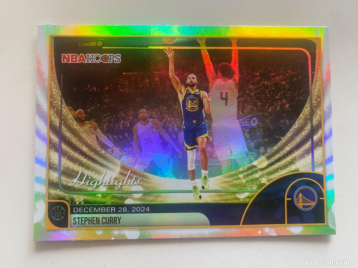Coleccionismo deportivo: 2025-26 Topps NBA Hoops Stephen Curry #261 Highlights Holo Foil Golden State Warrior
