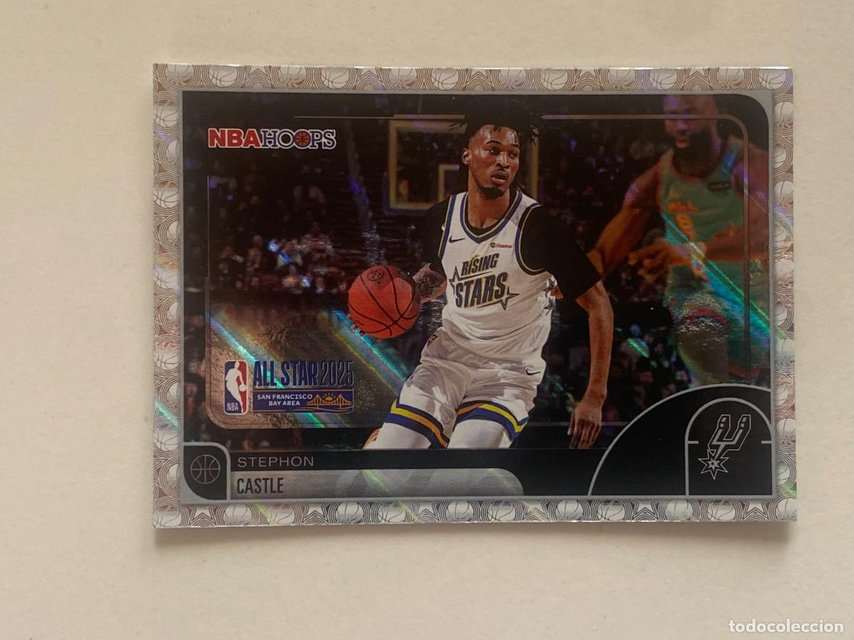 Coleccionismo deportivo: 2025-26 Topps NBA Hoops Stephon Castle #294 All-Star Holo Foil Insert San Antonio Spurs