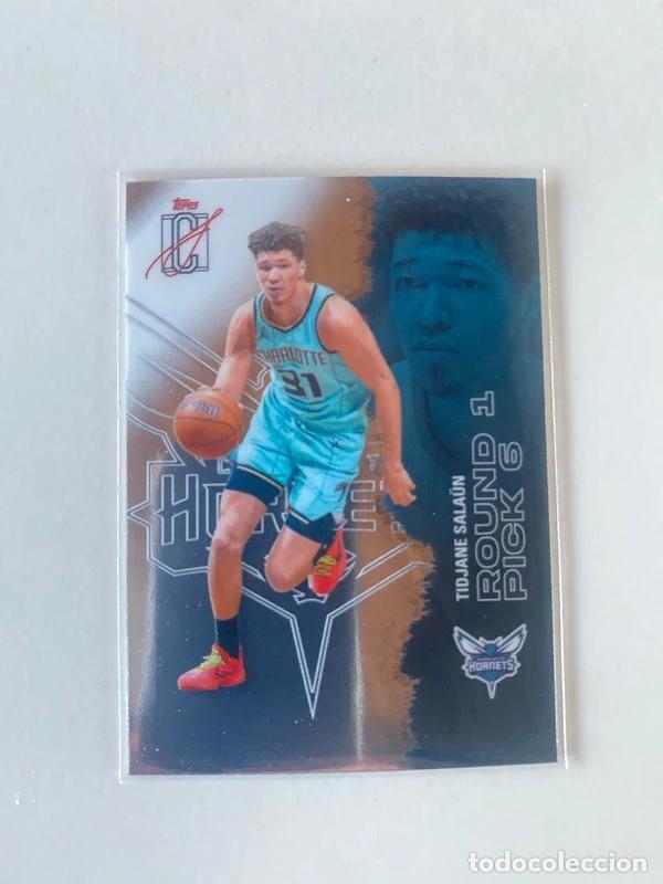Coleccionismo deportivo: 2025-26 Topps Signature Class Tidjane Salaun RC #79 Chrome Refractor Parallel Charlotte Hornets