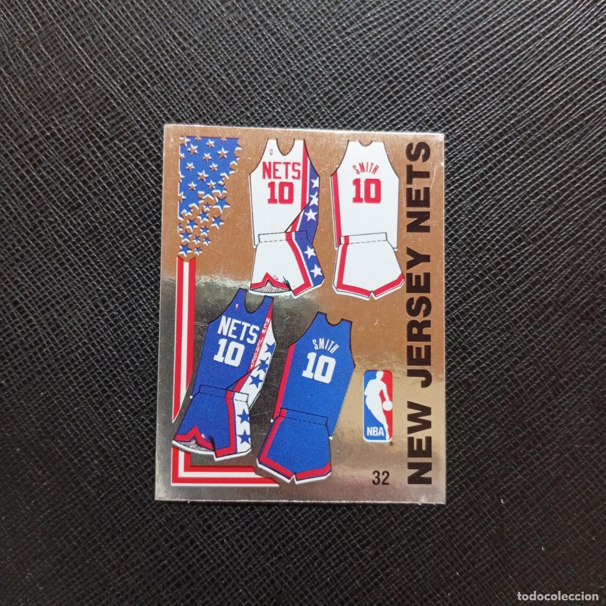 Coleccionismo deportivo: 32 NEW JERSEY NETS EQUIPACION PANINI 1989 BASKET NBA 89 CROMO BALONCESTO - SIN PEGAR - A28 PG19