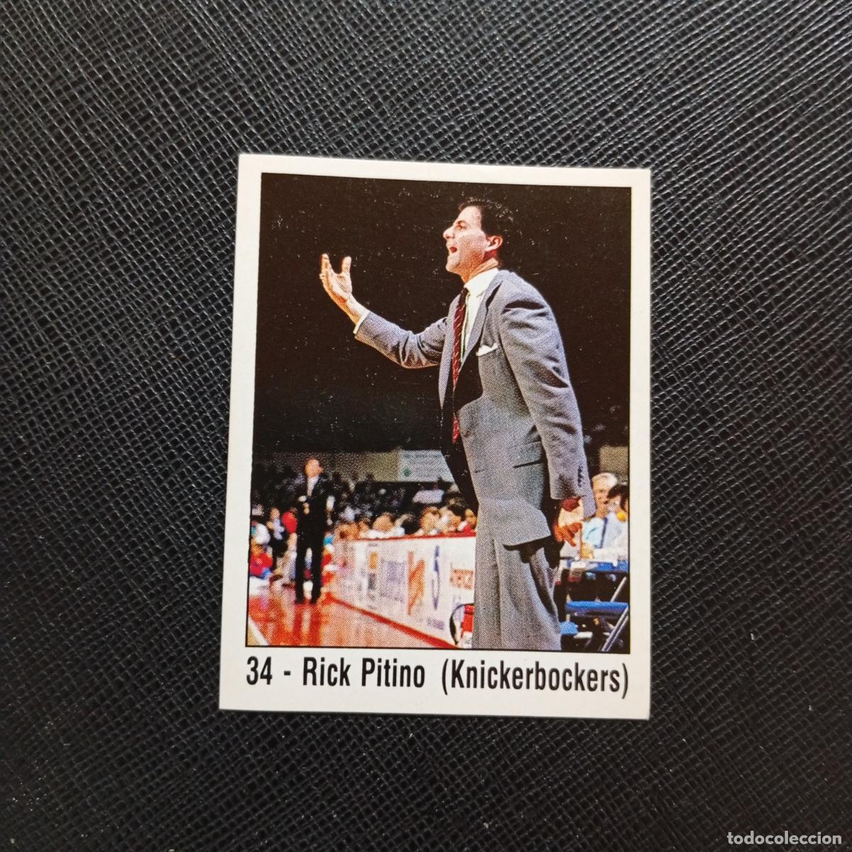 Coleccionismo deportivo: 34 RICK PITINO KNICKERBOCKERS PANINI 1989 BASKET NBA 89 CROMO BALONCESTO - SIN PEGAR - A28 PG19