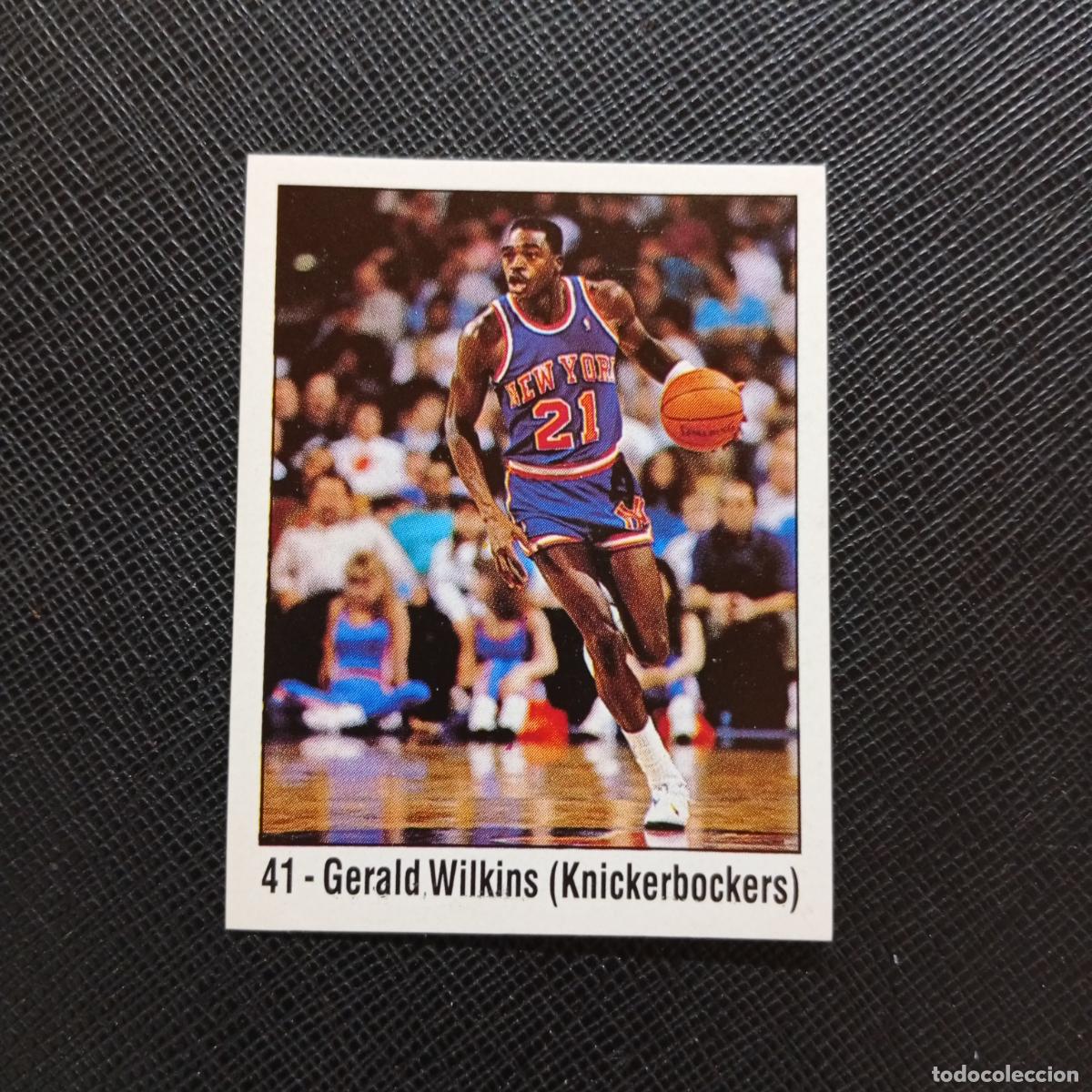 Coleccionismo deportivo: 41 GERALD WILKINS KNICKERBOCKERS PANINI 1989 BASKET NBA 89 CROMO BALONCESTO - SIN PEGAR - A28 PG19