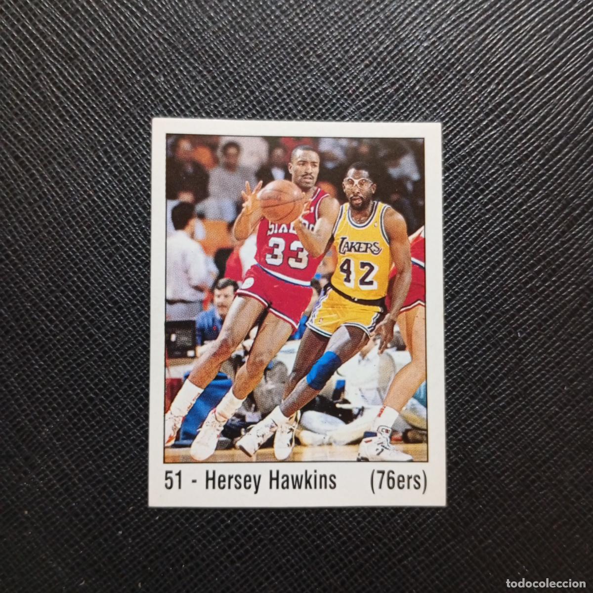 Coleccionismo deportivo: 51 HERSEY HAWKINS 76ers PANINI 1989 BASKET NBA 89 CROMO BALONCESTO - SIN PEGAR - A28 PG19