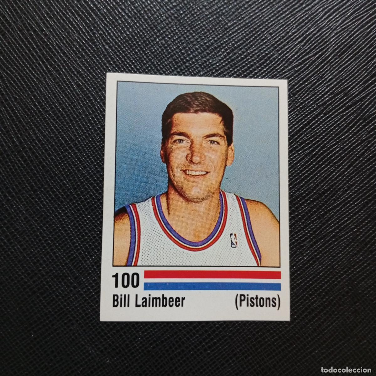 Sports collectibles: 100 BILL LAIMBEER PISTONS PANINI 1989 BASKET NBA 89 CROMO BALONCESTO - SIN PEGAR - A28 PG55
