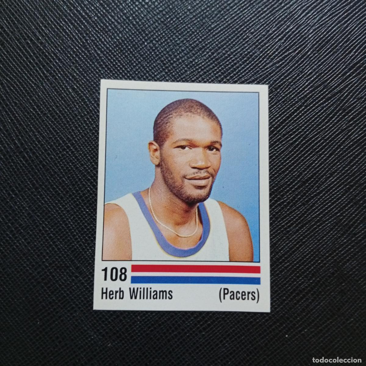 Coleccionismo deportivo: 108 HERB WILLIAMS PACERS PANINI 1989 BASKET NBA 89 CROMO BALONCESTO - SIN PEGAR - A28 PG55
