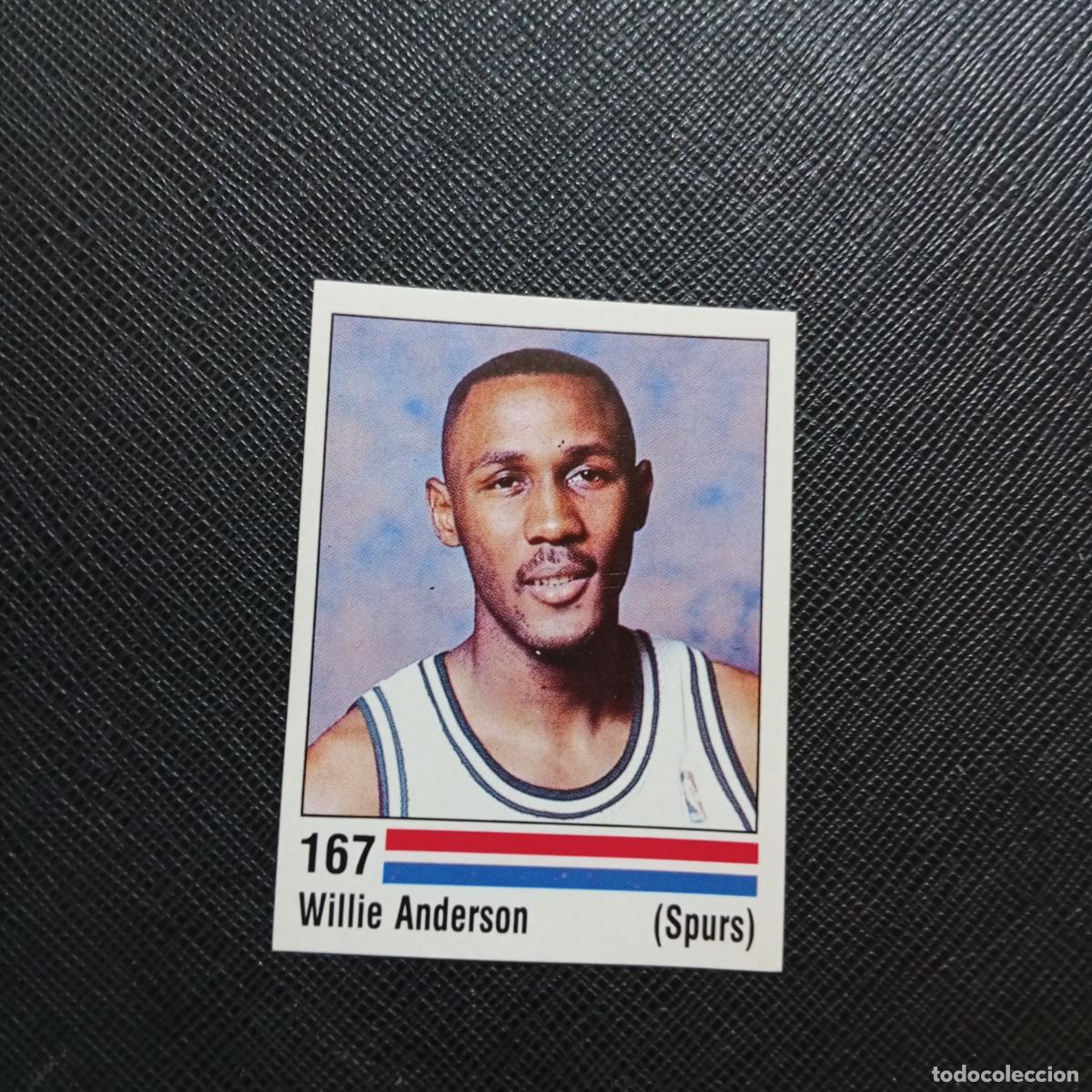 Coleccionismo deportivo: 167 WILLIE ANDERSON SPURS PANINI 1989 BASKET NBA 89 CROMO BALONCESTO - SIN PEGAR - A28 PG100