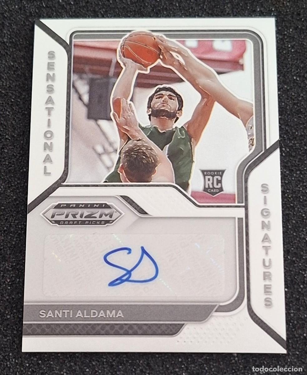 Coleccionismo deportivo: Santi Aldama Panini Prizm Draft Picks Basketball 2021-22 Sensational Signatures Auto