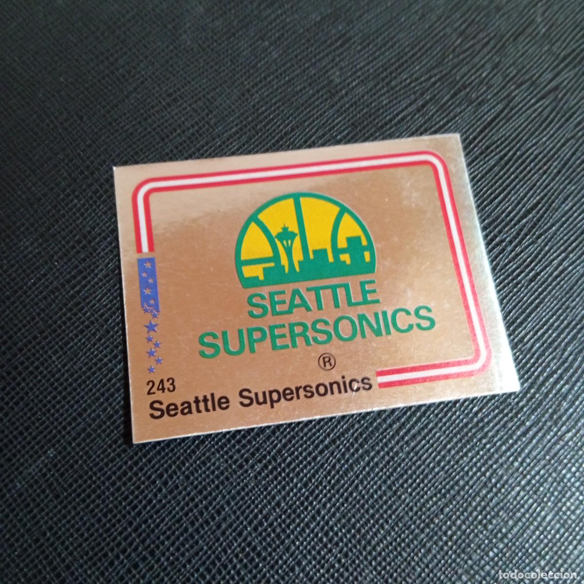 Coleccionismo deportivo: 243 ESCUDO SEATTLE SUPERSONICS PANINI 1989 BASKET NBA 89 CROMO BALONCESTO - SIN PEGAR - A28 PG145
