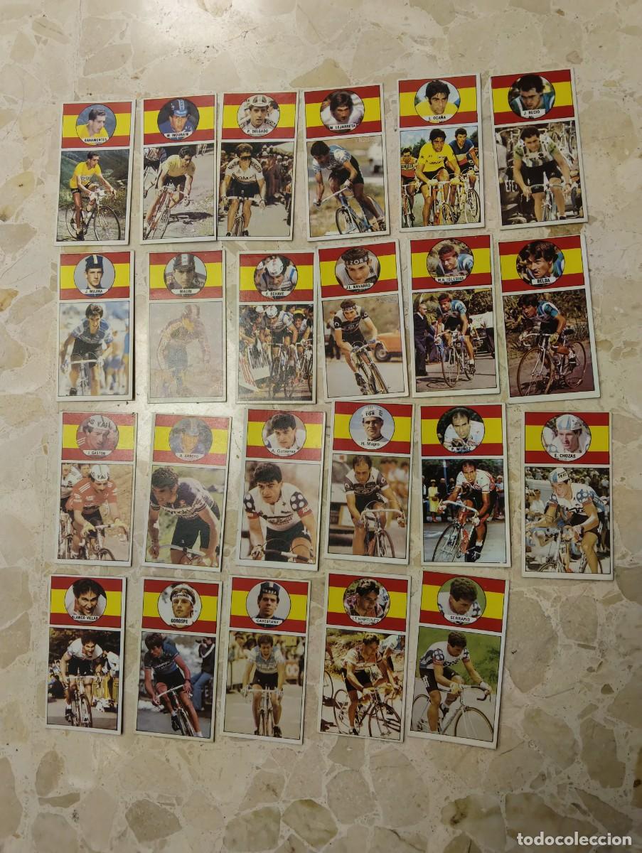 Coleccionismo deportivo: 23 CROMOS NUEVOS EQUIPO ESPA&Ntilde;OL VUELTA CICLISTA A ESPA&Ntilde;A 1987 - ASES DEL PEDAL J. MERCHANTE
