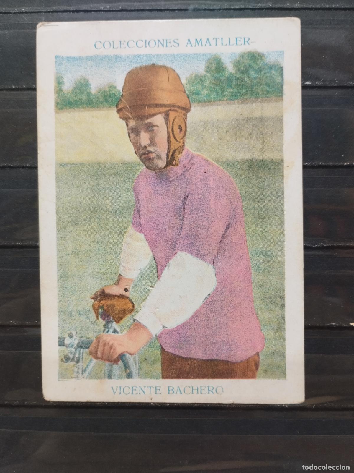 Collectionnisme sportif: CROMO CHOCOLATE AMATLLER. CICLISMO. N&ordm; 7. VICENTE BACHERO
