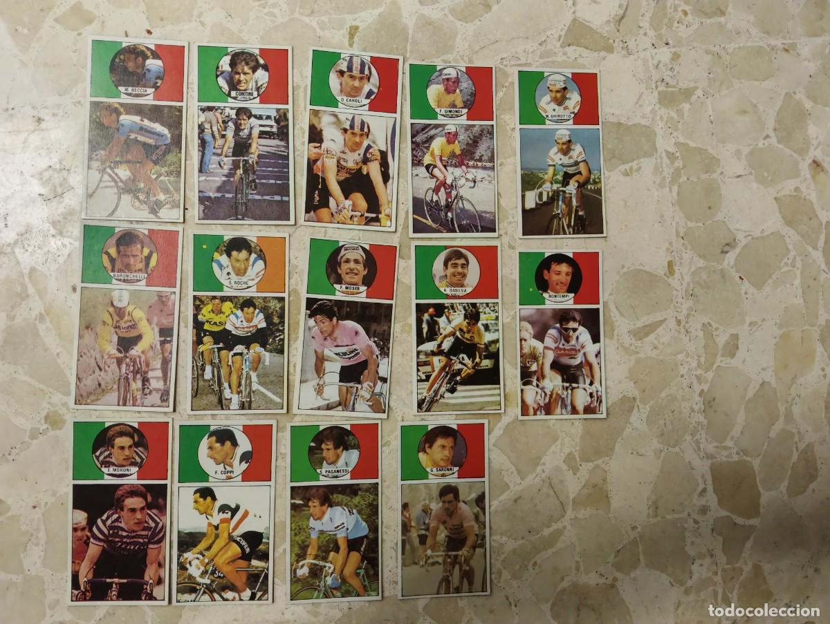 Coleccionismo deportivo: 14 CROMOS NUEVOS EQUIPO ITALIA VUELTA CICLISTA A ESPA&Ntilde;A 1987 - ASES DEL PEDAL J. MERCHANTE