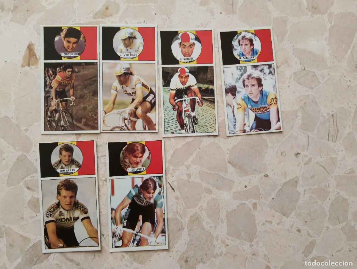 Coleccionismo deportivo: 6 CROMOS NUEVOS EQUIPO BELGICA VUELTA CICLISTA A ESPA&Ntilde;A 1987 - ASES DEL PEDAL J. MERCHANTE