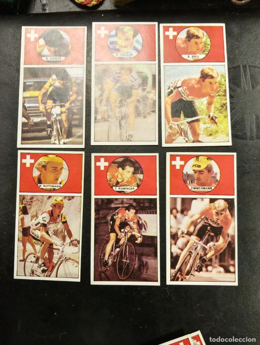 Coleccionismo deportivo: 6 CROMOS NUEVOS EQUIPO SUIZA VUELTA CICLISTA A ESPA&Ntilde;A 1987 - ASES DEL PEDAL J. MERCHANTE