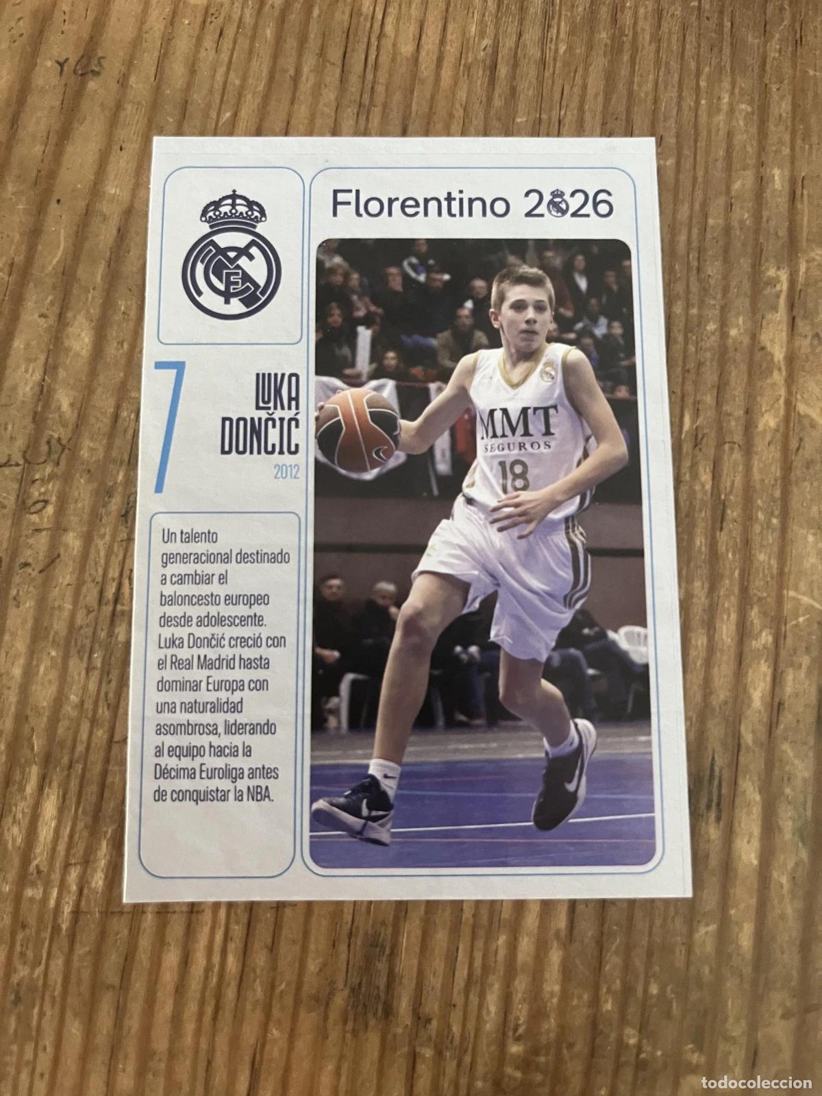 Coleccionismo deportivo: R31964 CROMO SIN PEGAR NUNCA PEGADO # 7 Luka Doncic 2012 Real Madrid 2026 BALONCESTO