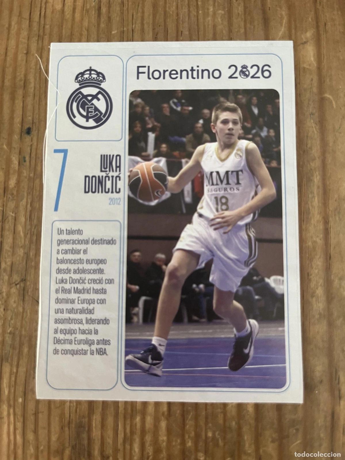 Coleccionismo deportivo: R31965 CROMO SIN PEGAR NUNCA PEGADO # 7 Luka Doncic 2012 Real Madrid 2026 BALONCESTO