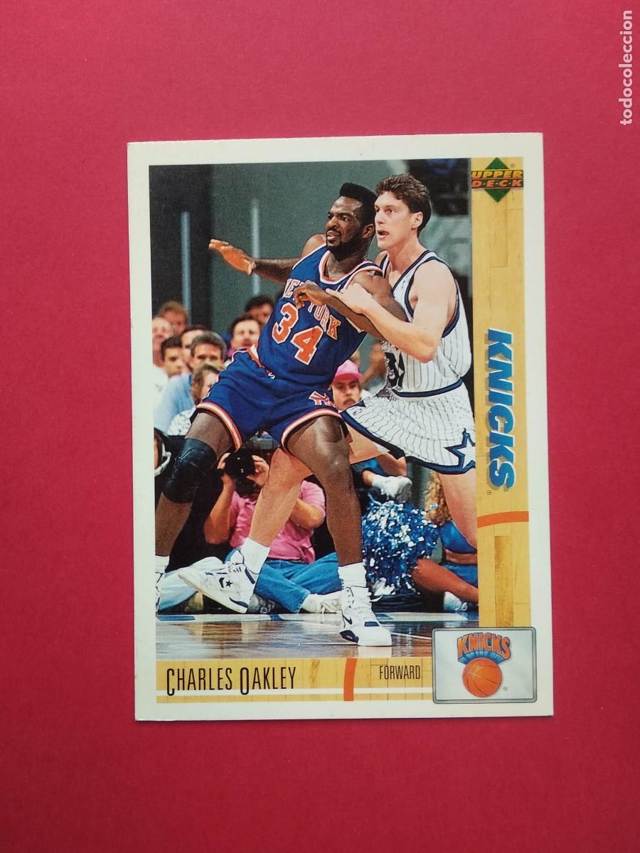 Coleccionismo deportivo: UPPER DECK NBA BASKETBALL 91 92 1991 1992 CROMO NEW YORK KNICKS N&ordm; 77 CHARLES OAKLEY