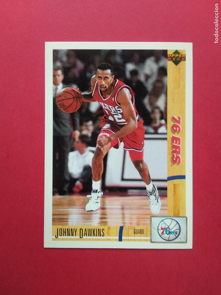 Coleccionismo deportivo: CROMOS UPPER DECK NBA 91 92 1991 1992 CROMO N&ordm; 81 PHILADELPHIA 76ERS JOHNNY DAWKINS