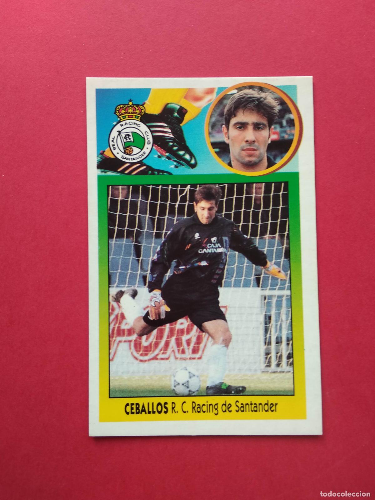 Coleccionismo deportivo: EDICIONES ESTE LIGA 93 94 1993 1994 CROMO DE CARTON NUNCA PEGADO RACING DE SANTANDER , CEBALLOS