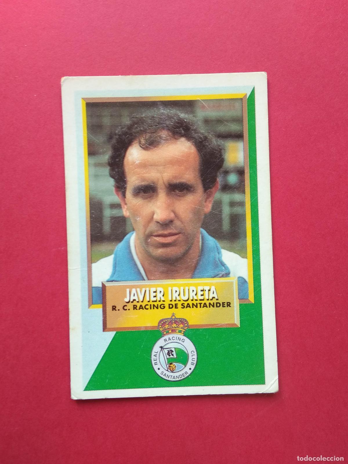 Coleccionismo deportivo: EDICIONES ESTE LIGA 93 94 1993 1994 CROMO DE CARTON NUNCA PEGADO RACING DE SANTANDER JAVIER IRURETA
