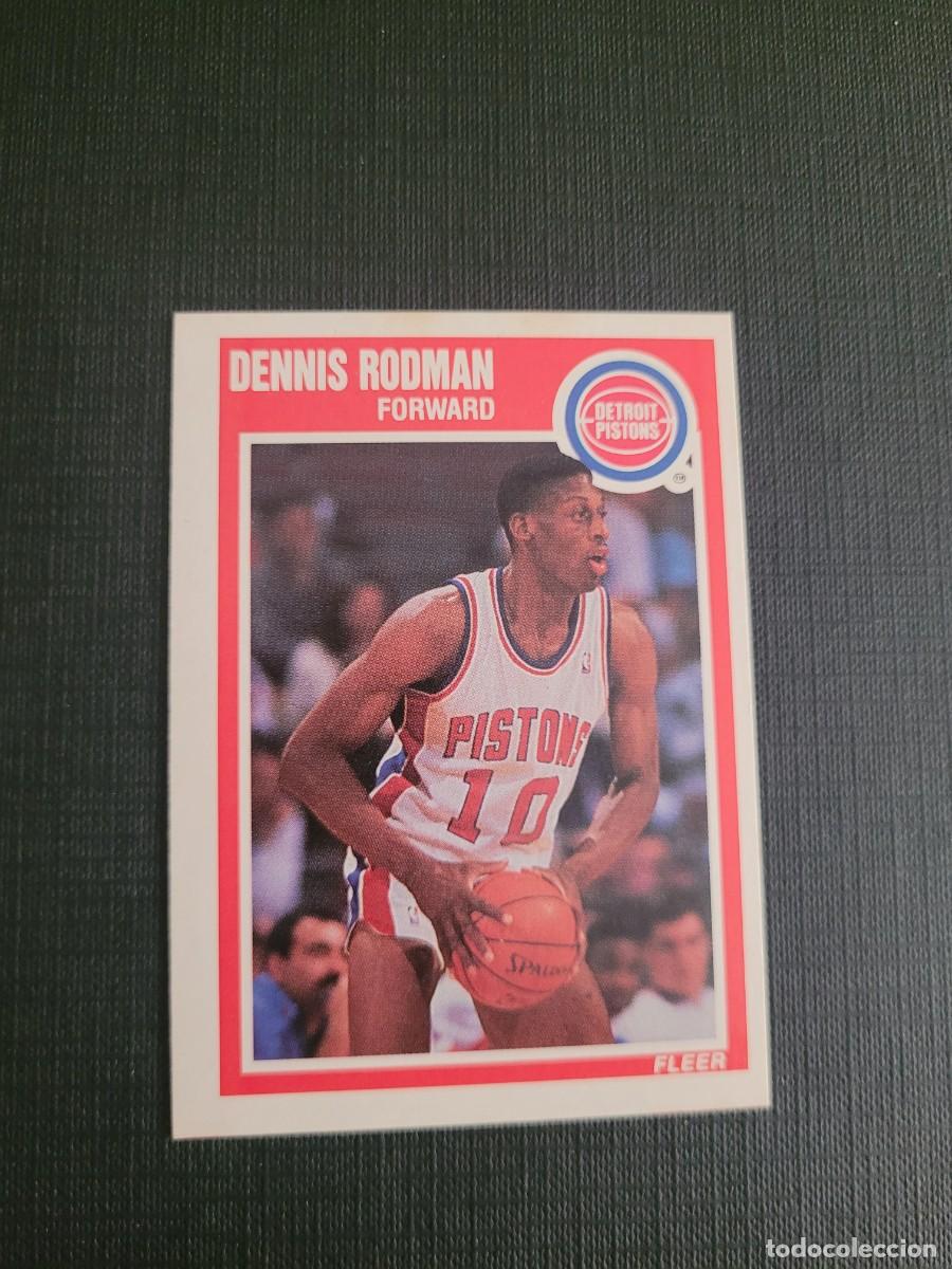 Coleccionismo deportivo: 1989 DENNIS RODMAN CARD NBA FLEER # 49 DETROIT PISTONS