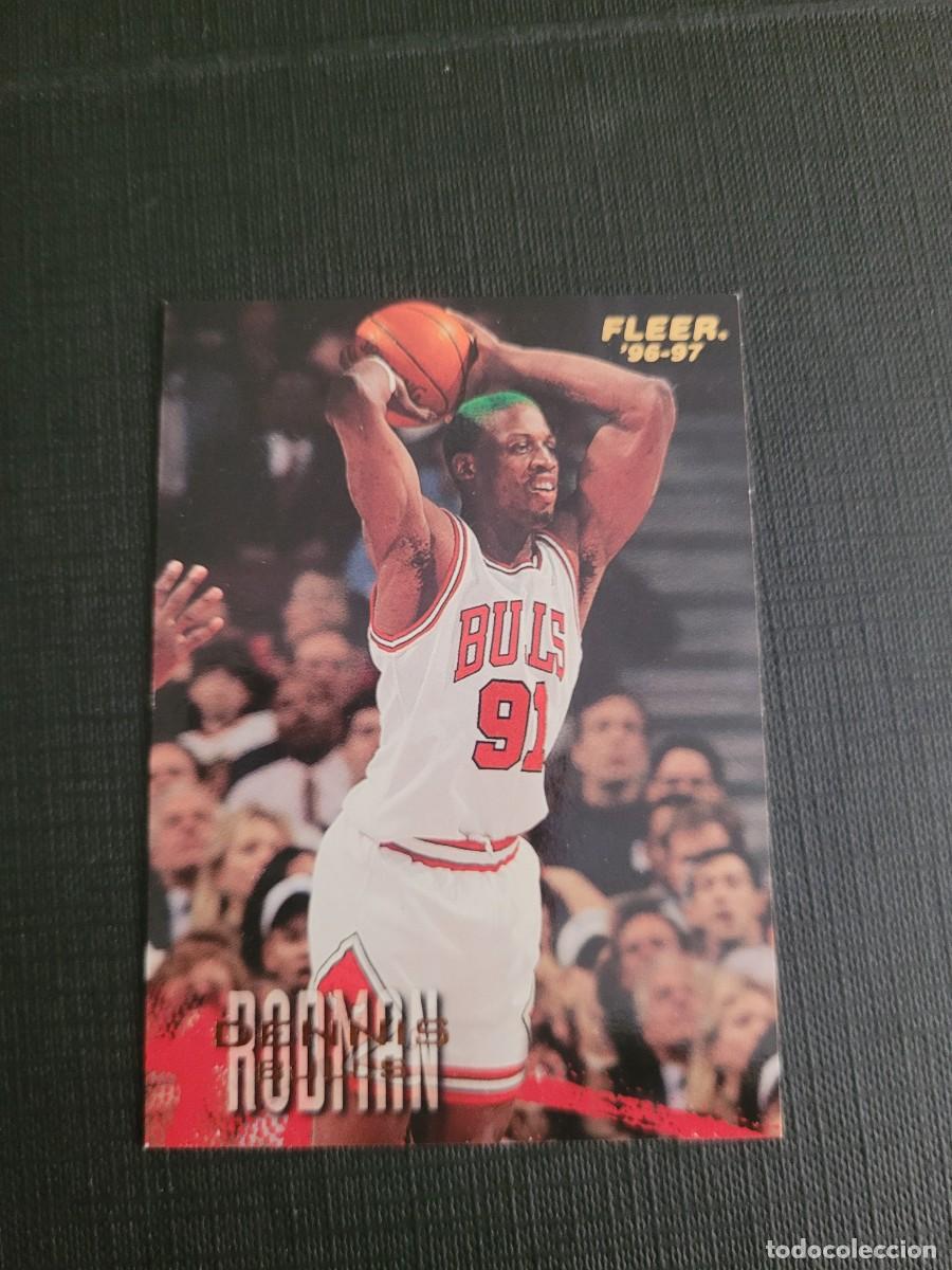 Coleccionismo deportivo: 1996 DENNIS RODMAN CARD NBA FLEER # 16 CHICAGO BULLS DETROIT PISTONS ANGELES LAKERS