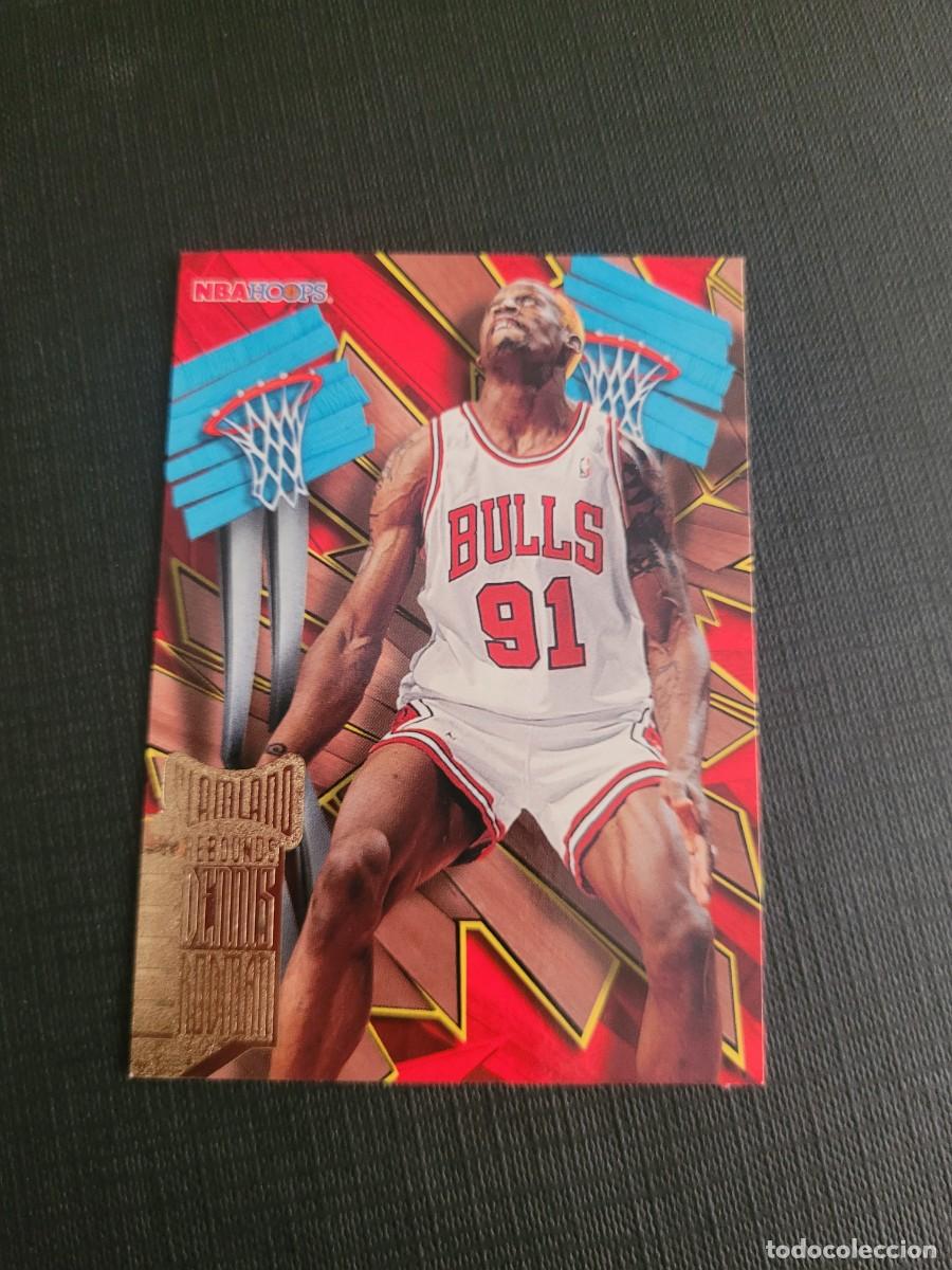 Coleccionismo deportivo: 1996 DENNIS RODMAN CARD NBA HOOPS SKYBOX # SL8 CHICAGO BULLS DETROIT PISTONS ANGELES LAKERS