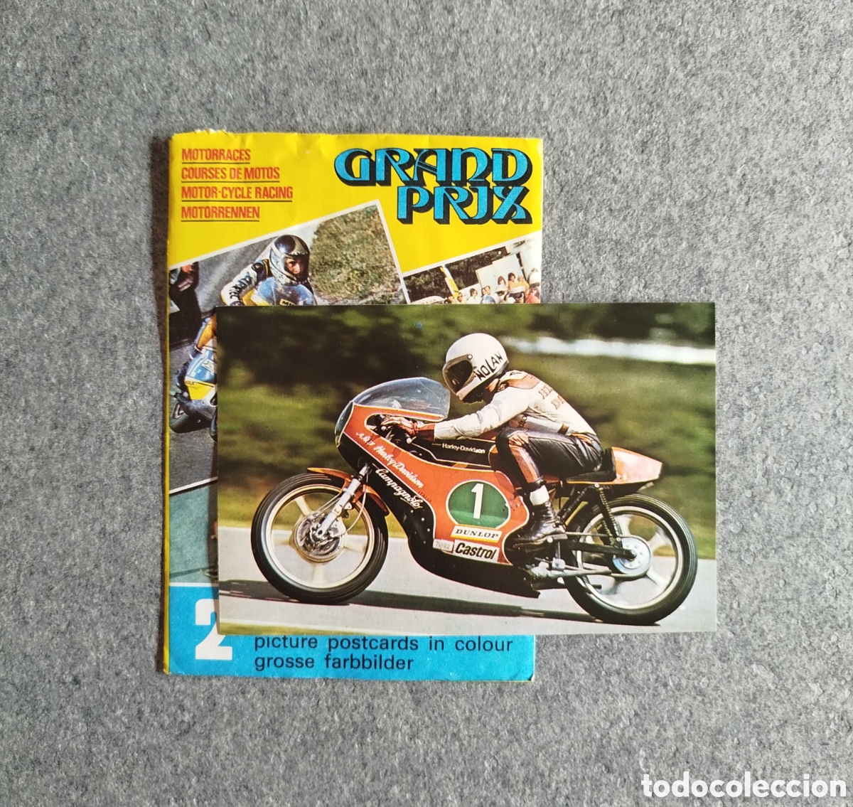 Coleccionismo deportivo: 1976 WALTER VILLA POSTAL CROMO TARJETA CARD FHER FKS MOTOCICLISMO HARLEY DAVIDSON MOTORCYCLING