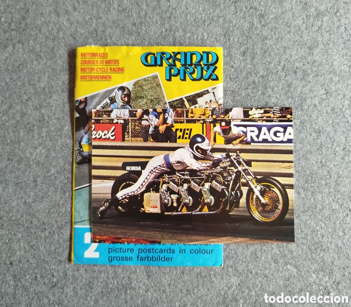 Coleccionismo deportivo: 1976 RUSS COLLINS POSTAL CROMO TARJETA CARD FHER FKS MOTOCICLISMO SUZUKI YAMAHA AGUSTA MOTORCYCLING