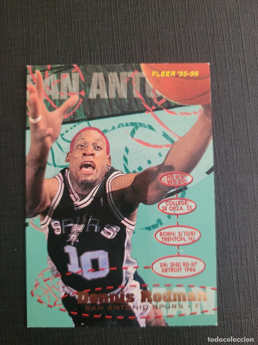 Coleccionismo deportivo: 1995 DENNIS RODMAN CARD NBA FLEER # 174 SAN ANTONIO SPURS BULLS LAKERS PISTONS