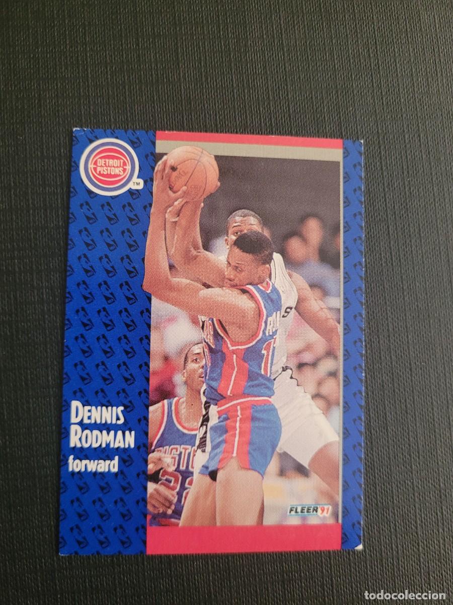 Coleccionismo deportivo: 1991 DENNIS RODMAN CARD NBA FLEER # 63 DETROIT PISTONS LAKERS SPURS BULLS