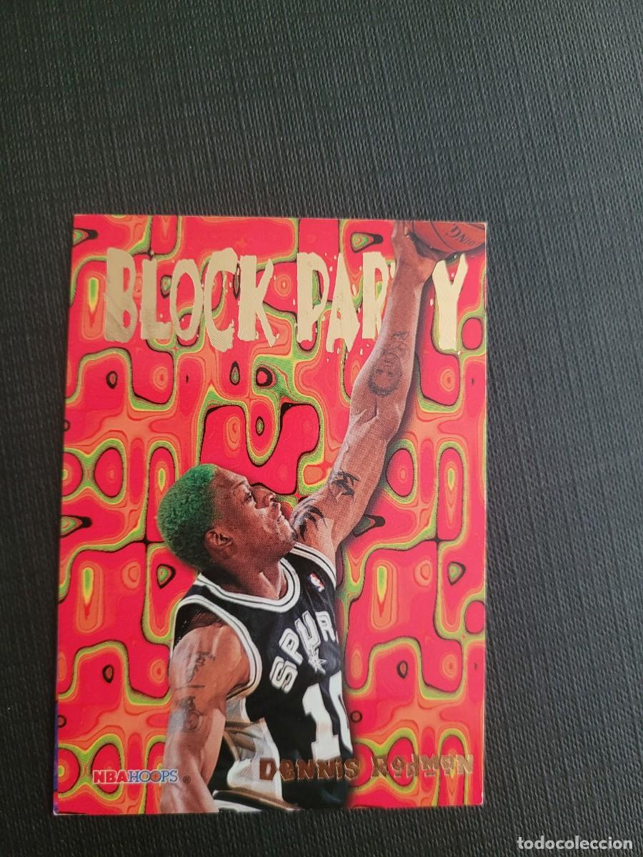 Coleccionismo deportivo: 1995 DENNIS RODMAN CARD NBA SKYBOX BLOCK PARTY # 2 SAN ANTONIO SPURS BULLS PISTONS LAKERS