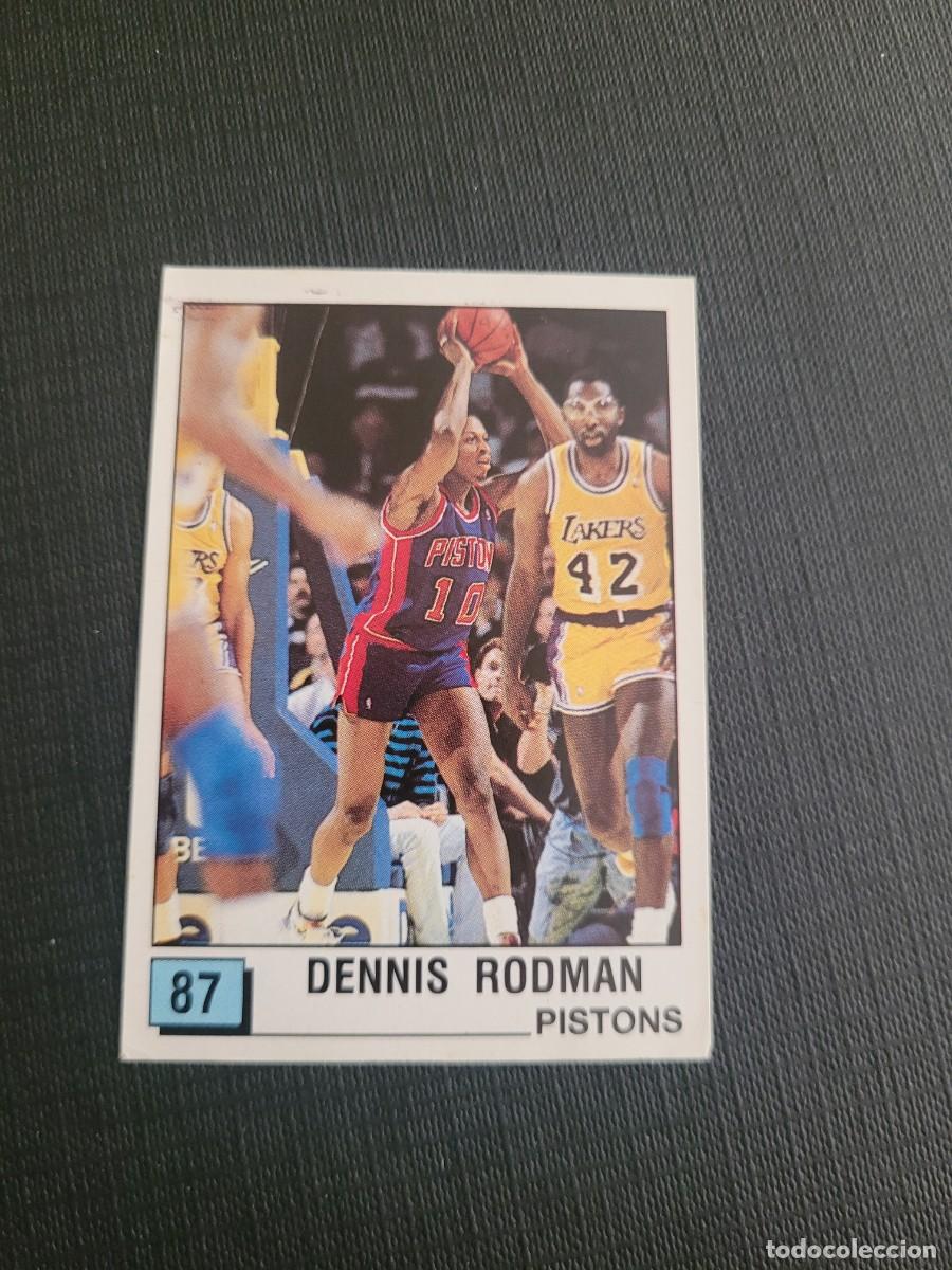 Coleccionismo deportivo: 1990 DENNIS RODMAN CARD NBA PANINI # 87 DETROIT PISTONS LAKERS BULLS SPURS