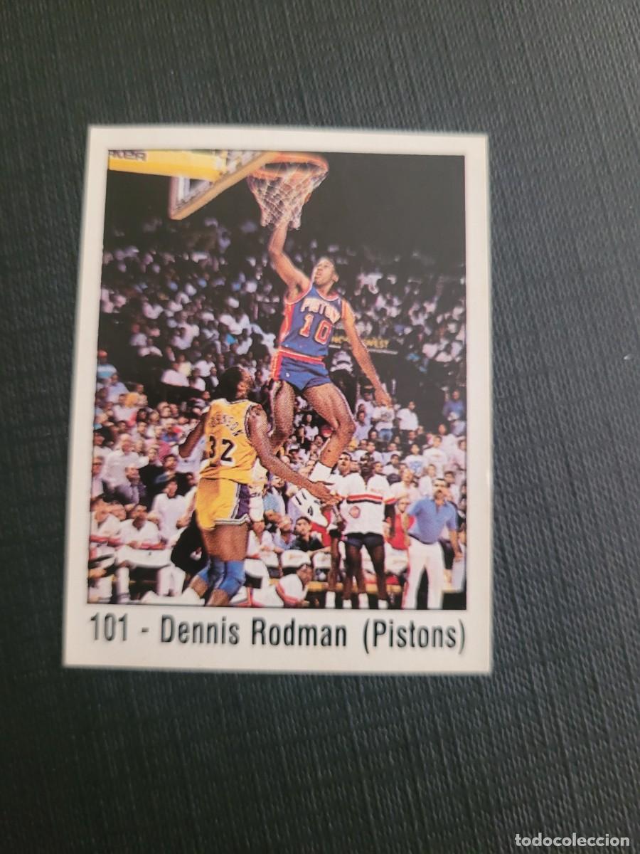 Coleccionismo deportivo: 1989 DENNIS RODMAN CARD NBA PANINI # 101 DETROIT PISTONS BULLS SPURS LAKERS