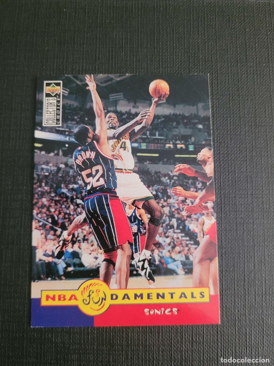 Coleccionismo deportivo: 1996 SHAWN KEMP CARD NBA UPPER DECK # 190 ESPA&Ntilde;OL SEATTLE SUPERSONICS CLEVELAND CAVALIERS