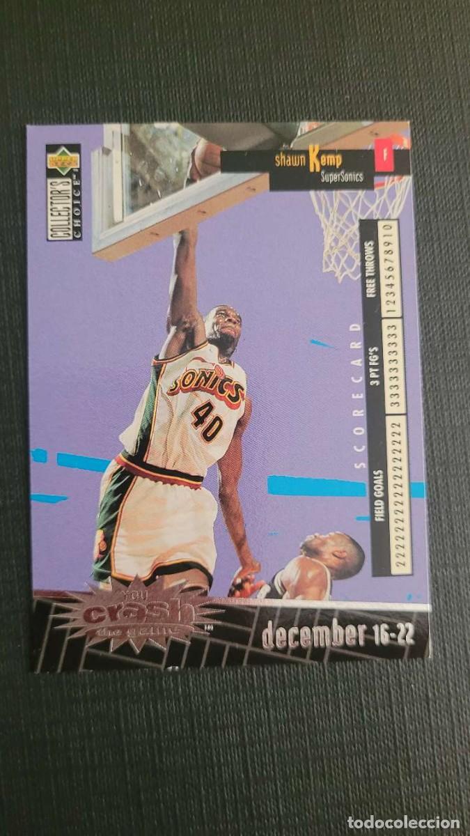 Coleccionismo deportivo: 1996 SHAWN KEMP CARD NBA UPPER DECK # C25 SEATTLE SUPERSONICS CLEVELAND CAVALIERS ESPA&Ntilde;OL