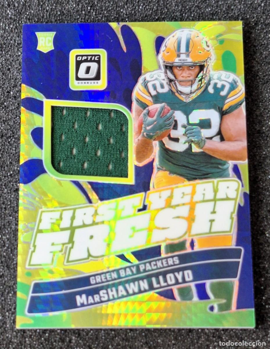 Coleccionismo deportivo: Marshawn Lloyd Green Bay Packers Panini Optic First Year Fresh Patch Rookie RC