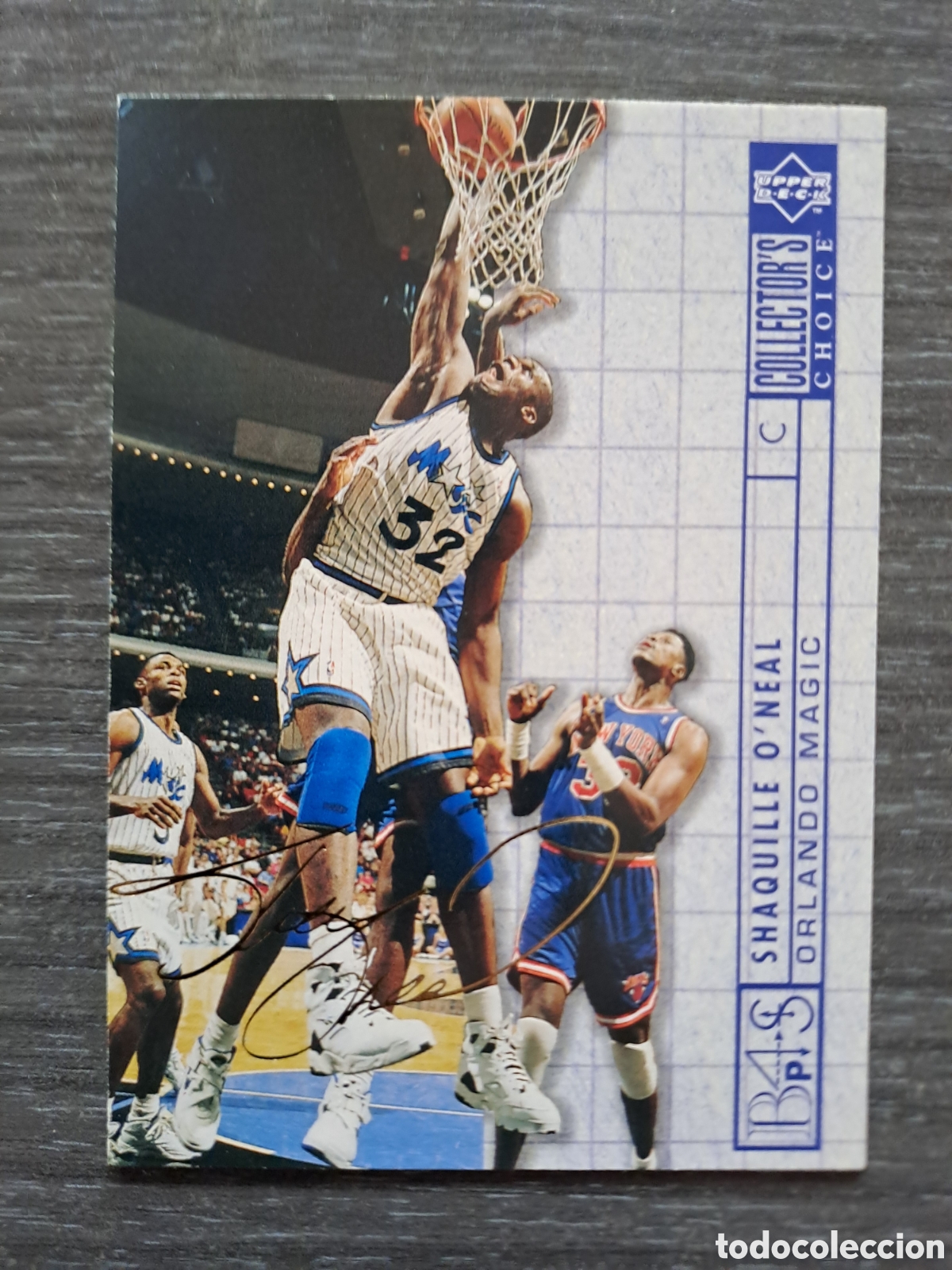 Coleccionismo deportivo: SHAQUILLE O'NEAL #390 &ndash; GOLD SIGNATURE &ndash; UPPER DECK 94-95 Cromo original de Shaquille O'Neal con Or