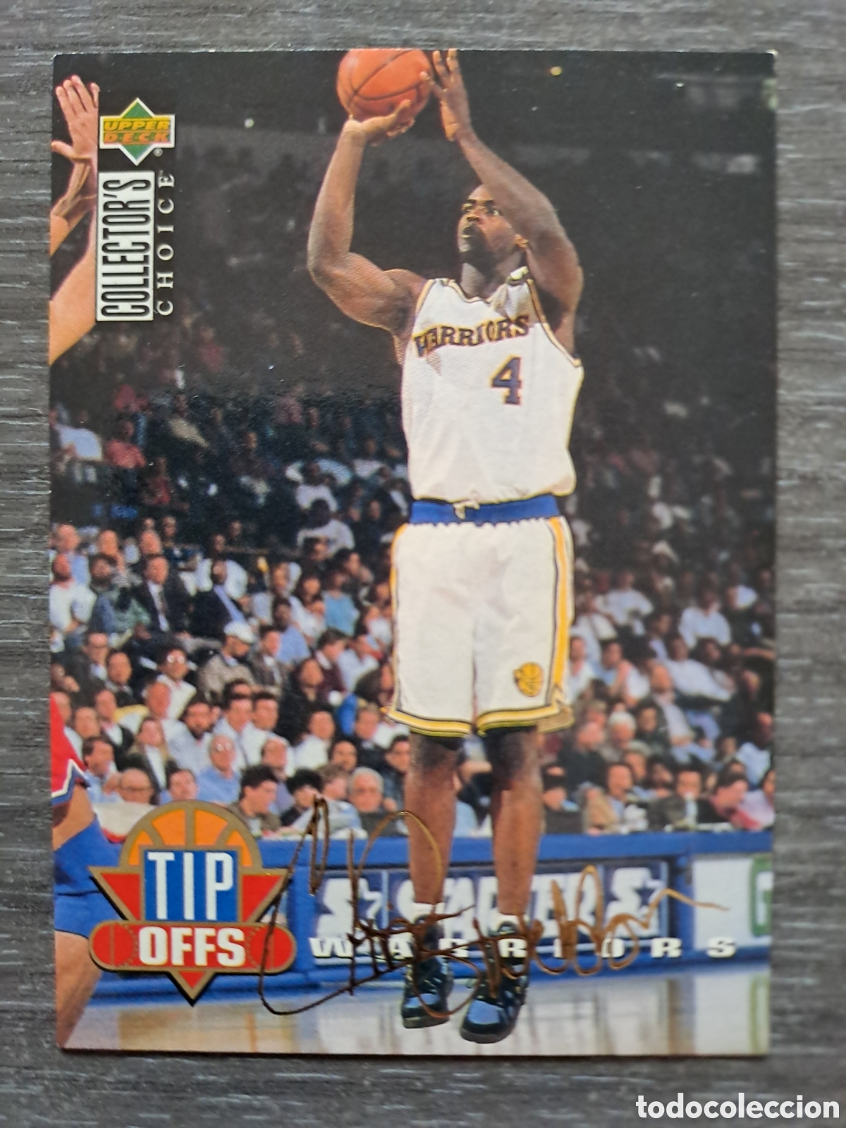 Coleccionismo deportivo: CHRIS WEBBER #174 &ndash; GOLD SIGNATURE &ndash; UPPER DECK 94-95 Cromo original de Chris Webber con Golden Sta