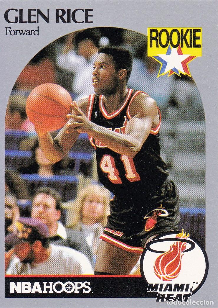 Collectionnisme sportif: NBA HOOP 1990 N&ordm; 168 - ROOKIE - GLEN RICE (A-21)