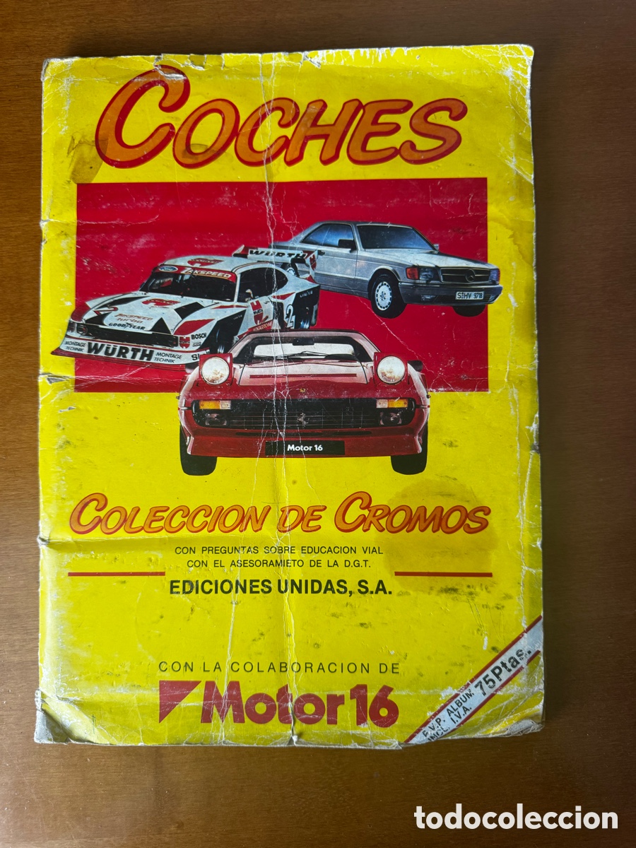 Coleccionismo deportivo: &Aacute;lbum de cromos de coches