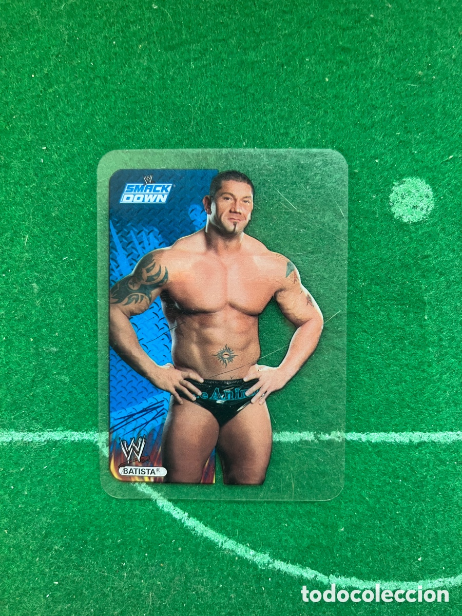 Coleccionismo deportivo: 1 BATISTA SMACKDOWN WWE LAMINCARDS 2007 EDIBAS MUNDICROMO