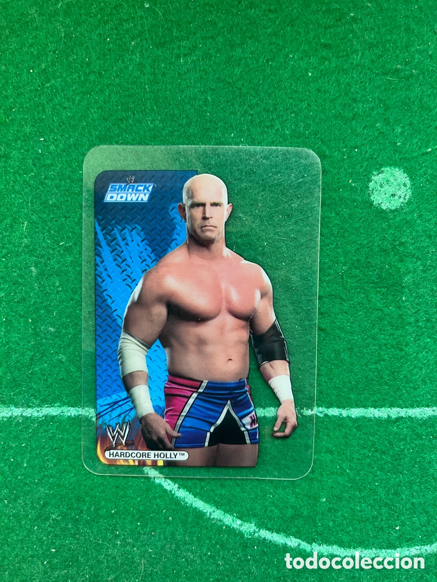Coleccionismo deportivo: 12 HARDCORE HOLLY SMACKDOWN WWE LAMINCARDS 2007 EDIBAS MUNDICROMO